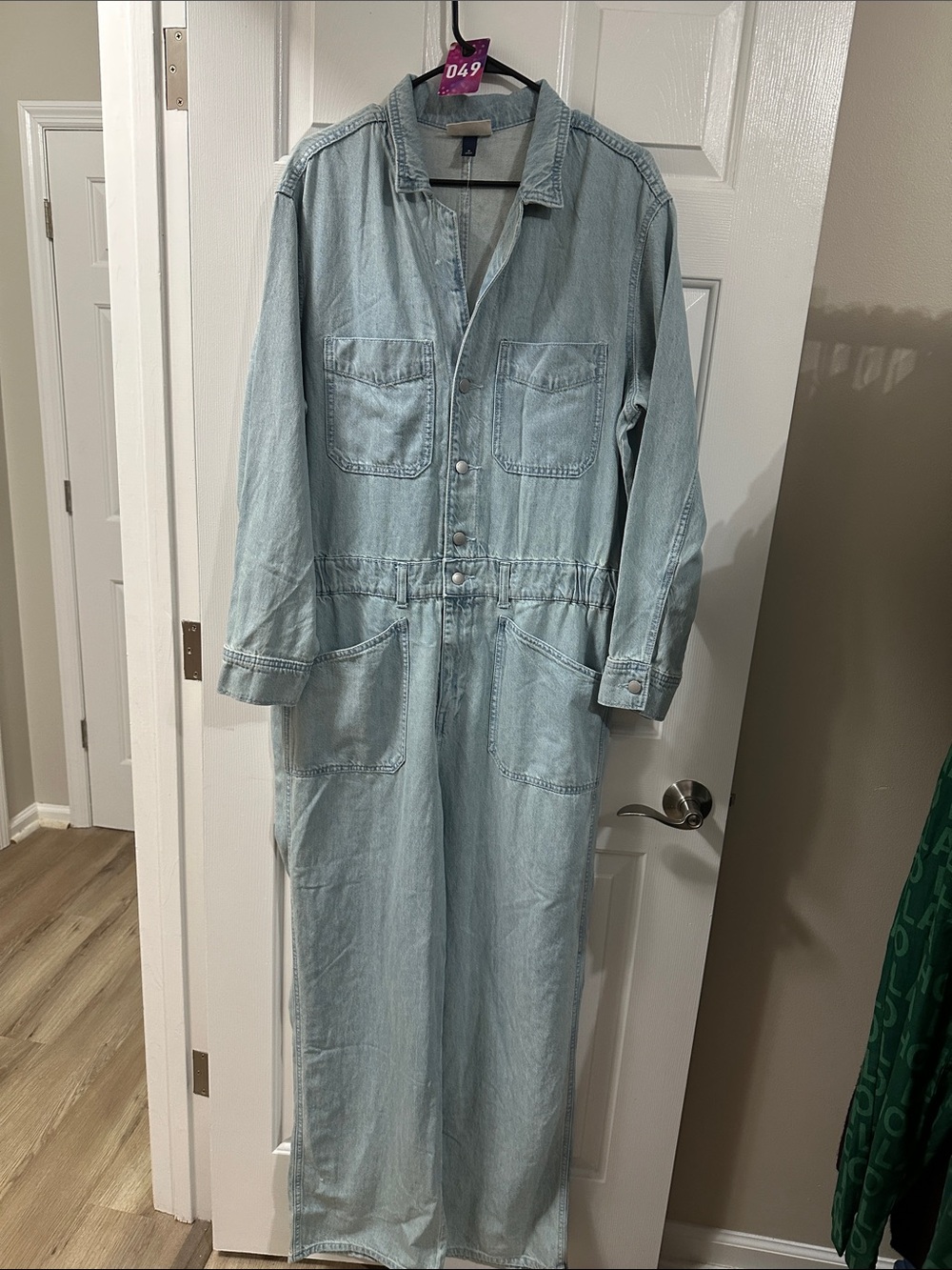 Universal Thread Light Blue Denim Utility Romper Jumpsuit